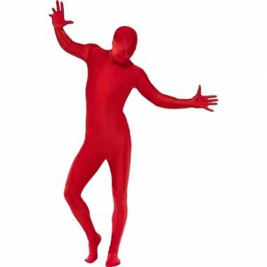 Second skin suit rood morphsuit kopen